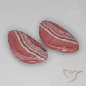 24.58 ct natürliche Mehrfarbig Rhodochrosit-Edelsteine, Fantasie, Lichtdurchlässig