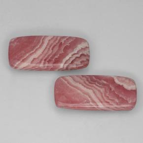 24.93 ct natürliche Mehrfarbig Rhodochrosit-Edelsteine, Kissenschliff, Lichtdurchlässig