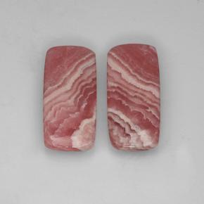 24.93 ct natürliche Mehrfarbig Rhodochrosit-Edelsteine, Kissenschliff, Lichtdurchlässig