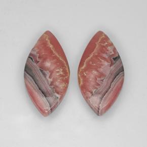 25.42 ct natürliche Mehrfarbig Rhodochrosit-Edelsteine, Marquise, Lichtdurchlässig