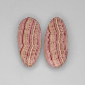 25,48 ct natürliche mehrfarbiger Rhodochrosit-Edelsteine, Birnenform, Lichtdurchlässig