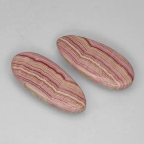 25,48 ct natürliche mehrfarbiger Rhodochrosit-Edelsteine, Birnenform, Lichtdurchlässig
