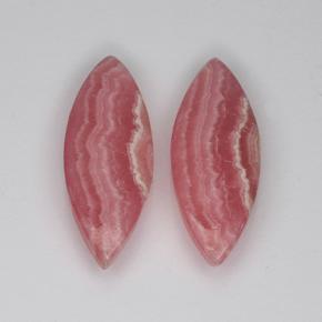 9,95 ct natürliche mehrfarbiger Rhodochrosit-Edelsteine, Marquise, Lichtdurchlässig