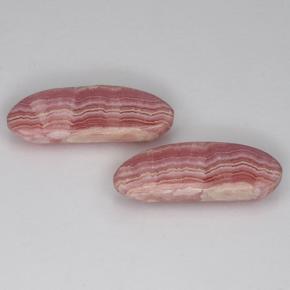 11,17 ct natürliche mehrfarbiger Rhodochrosit-Edelsteine, Fantasieschliff, Lichtdurchlässig