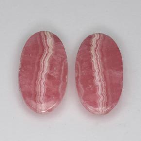 13,61 ct natürliche mehrfarbiger Rhodochrosit-Edelsteine, Oval Schliff, Lichtdurchlässig