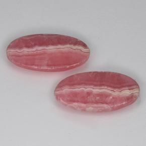 13,61 ct natürliche mehrfarbiger Rhodochrosit-Edelsteine, Oval Schliff, Lichtdurchlässig