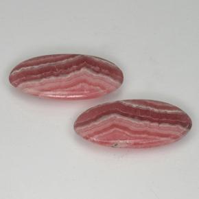 16.12 ct natürliche Mehrfarbig Rhodochrosit-Edelsteine, Oval Schliff, Lichtdurchlässig