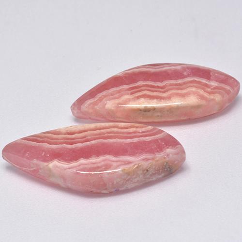 19,73 ct natürliche mehrfarbiger Rhodochrosit-Edelsteine, Fantasieschliff, Lichtdurchlässig