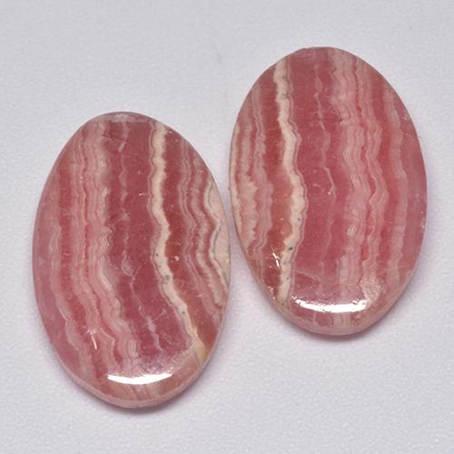20,55 ct natürliche rosafarbener Rhodochrosit-Edelsteine, Oval Schliff, Lichtdurchlässig