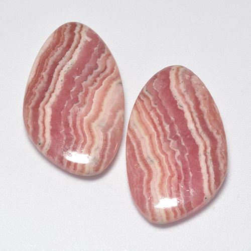 29,61 ct natürliche mehrfarbiger Rhodochrosit-Edelsteine, Fantasieschliff, Lichtdurchlässig