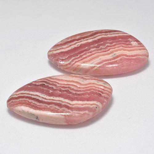 29,61 ct natürliche mehrfarbiger Rhodochrosit-Edelsteine, Fantasieschliff, Lichtdurchlässig