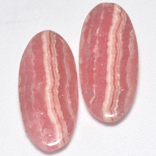 5,99 ct natürliche rosafarbener Rhodochrosit-Edelsteine, Oval Schliff, Lichtdurchlässig