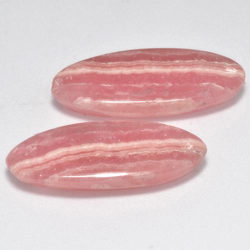 5,99 ct natürliche rosafarbener Rhodochrosit-Edelsteine, Oval Schliff, Lichtdurchlässig