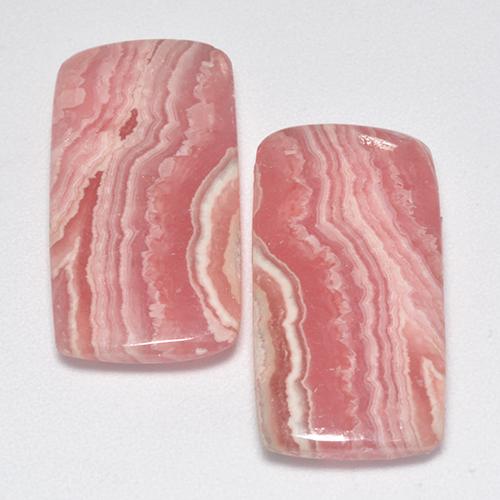 22.83 ct natürliche Mehrfarbig Rhodochrosit-Edelsteine, Kissenschliff, Lichtdurchlässig