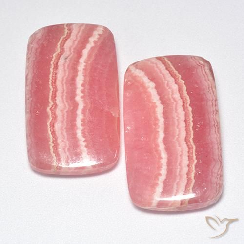 42.03 ct natürliche Mehrfarbig Rhodochrosit-Edelsteine, Kissenschliff, Lichtdurchlässig