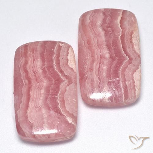 32.67 ct natürliche Mehrfarbig Rhodochrosit-Edelsteine, Kissen, Lichtdurchlässig