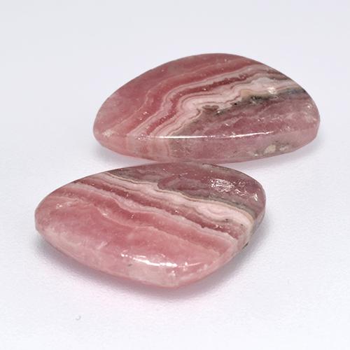 13,65 ct natürliche mehrfarbiger Rhodochrosit-Edelsteine, Fantasieschliff, Lichtdurchlässig