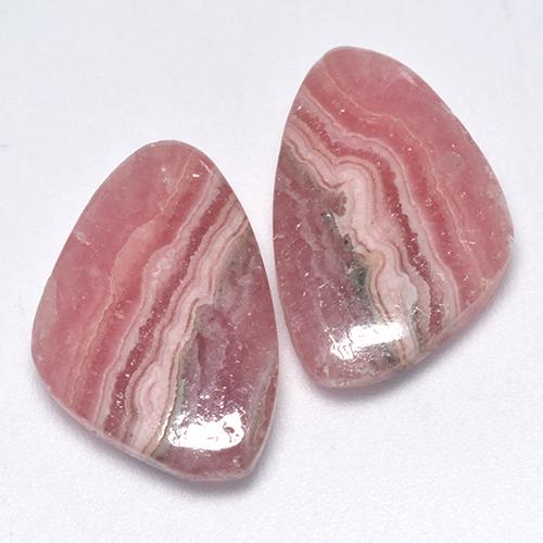 13,65 ct natürliche mehrfarbiger Rhodochrosit-Edelsteine, Fantasieschliff, Lichtdurchlässig