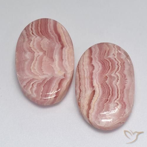 18,48 ct natürliche mehrfarbiger Rhodochrosit-Edelsteine, Oval Schliff, Lichtdurchlässig