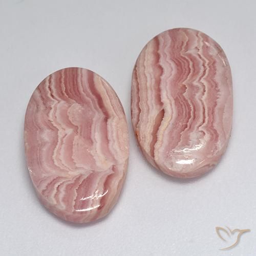 18,48 ct natürliche mehrfarbiger Rhodochrosit-Edelsteine, Oval Schliff, Lichtdurchlässig