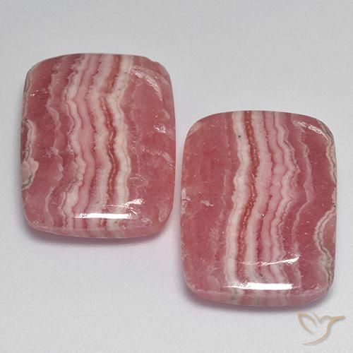 26,70 ct natürliche mehrfarbiger Rhodochrosit-Edelsteine, Kissenschliff, Lichtdurchlässig