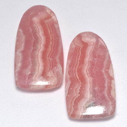 17,22 ct natürliche mehrfarbiger Rhodochrosit-Edelsteine, Fantasieschliff, Lichtdurchlässig