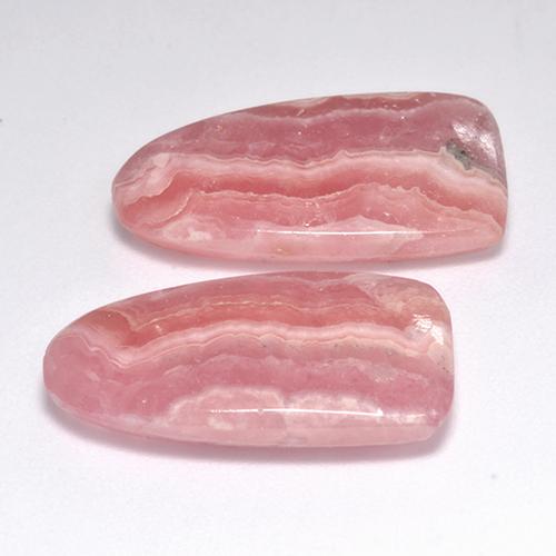 17,22 ct natürliche mehrfarbiger Rhodochrosit-Edelsteine, Fantasieschliff, Lichtdurchlässig