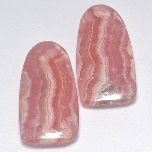 17,22 ct natürliche mehrfarbiger Rhodochrosit-Edelsteine, Fantasieschliff, Lichtdurchlässig