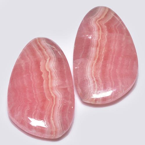 13,01 ct natürliche mehrfarbiger Rhodochrosit-Edelsteine, Fantasieschliff, Lichtdurchlässig