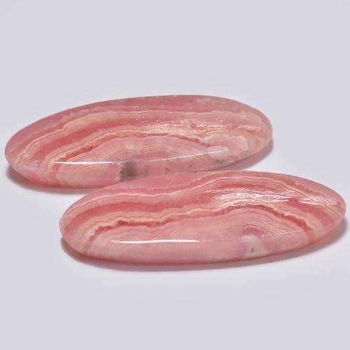 15,45 ct natürliche mehrfarbiger Rhodochrosit-Edelsteine, Oval Schliff, Lichtdurchlässig
