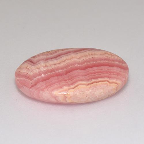9,46 ctw natürlicher rosafarbener Rhodochrosit, Oval Schliff, Lichtdurchlässig