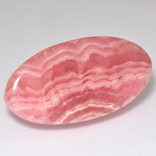 21,09 ctw natürlicher rosafarbener Rhodochrosit, Oval Schliff, Lichtdurchlässig