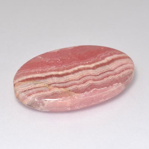 13,04 ctw natürlicher mehrfarbiger Rhodochrosit, Oval Schliff, Lichtdurchlässig