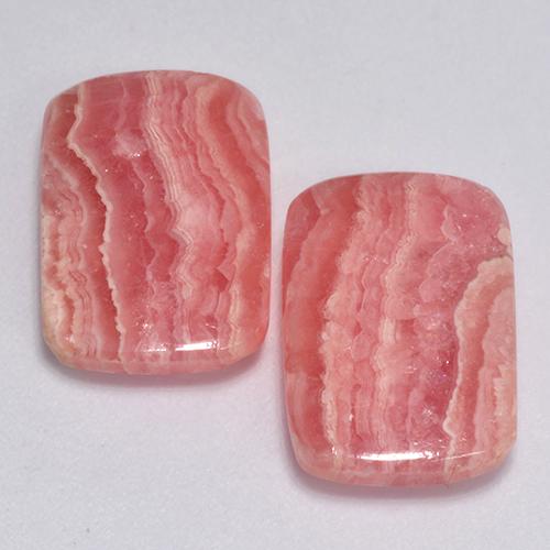 13,46 ct natürliche mehrfarbiger Rhodochrosit-Edelsteine, Kissenschliff, Lichtdurchlässig