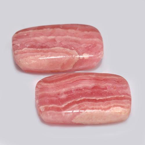 13,46 ct natürliche mehrfarbiger Rhodochrosit-Edelsteine, Kissenschliff, Lichtdurchlässig