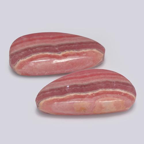16.80 ct natürliche Mehrfarbig Rhodochrosit-Edelsteine, Ausgefallene Form, Lichtdurchlässig