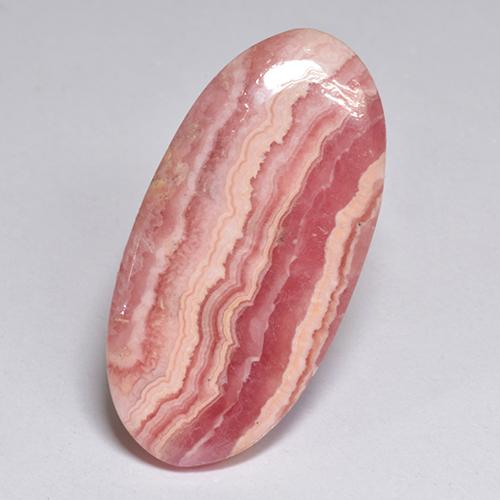 18,35 ctw natürlicher mehrfarbiger Rhodochrosit, Oval Schliff, Lichtdurchlässig