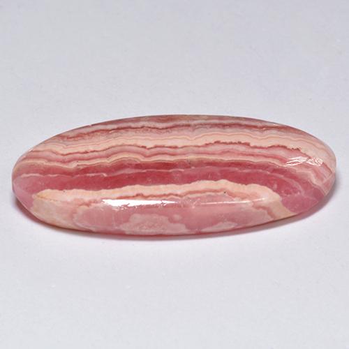 18,35 ctw natürlicher mehrfarbiger Rhodochrosit, Oval Schliff, Lichtdurchlässig