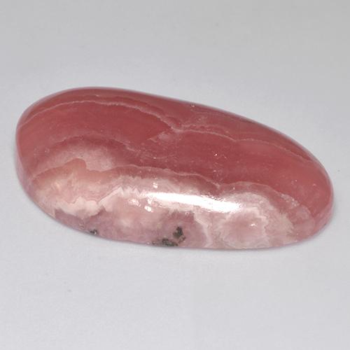 49,58 ctw natürlicher mehrfarbiger Rhodochrosit, Fantasieschliff, Lichtdurchlässig