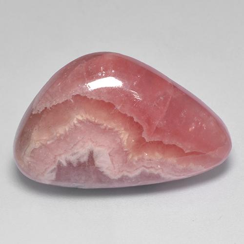 25,85 ctw natürlicher mehrfarbiger Rhodochrosit, Fantasieschliff, Lichtdurchlässig