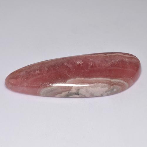 60,84 ctw natürlicher mehrfarbiger Rhodochrosit, Fantasieschliff, Lichtdurchlässig