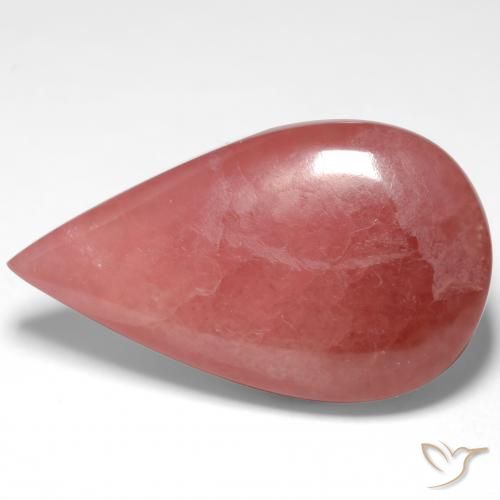 21.55ct Natürlicher Mehrfarbig Rhodochrosit, Birnenform, Lichtdurchlässig