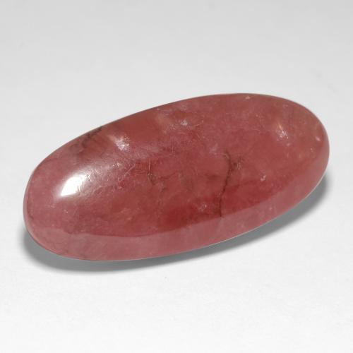 22,84 ctw natürlicher mehrfarbiger Rhodochrosit, Oval Schliff, Lichtdurchlässig