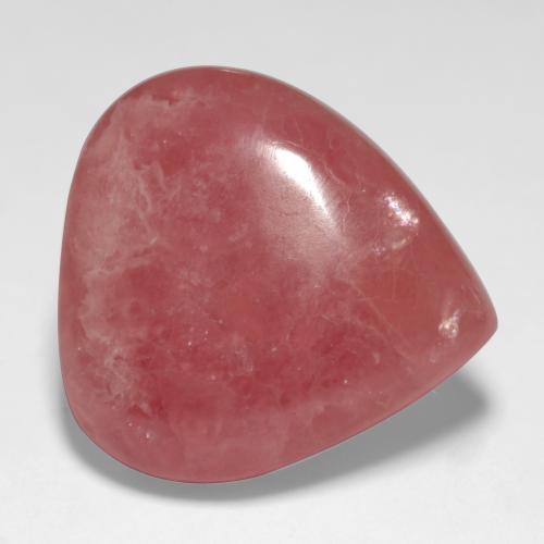 19,46 ctw natürlicher mehrfarbiger Rhodochrosit, Birnenform, Lichtdurchlässig