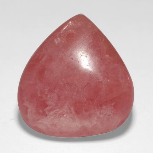 19,46 ctw natürlicher mehrfarbiger Rhodochrosit, Birnenform, Lichtdurchlässig