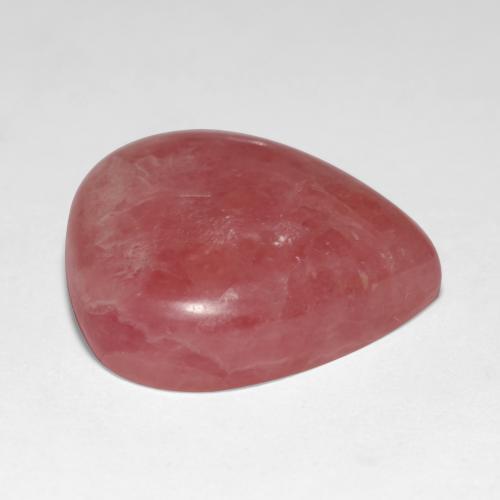 19,46 ctw natürlicher mehrfarbiger Rhodochrosit, Birnenform, Lichtdurchlässig