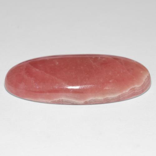 40,60 ctw natürlicher mehrfarbiger Rhodochrosit, Oval Schliff, Lichtdurchlässig