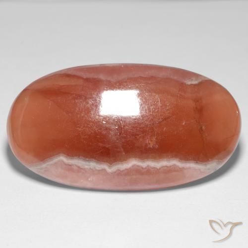 34.60ct Natürlicher Mehrfarbig Rhodochrosit, Oval, Lichtdurchlässig
