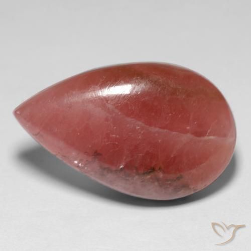 14,36 ctw natürlicher mehrfarbiger Rhodochrosit, Birnenform, Lichtdurchlässig