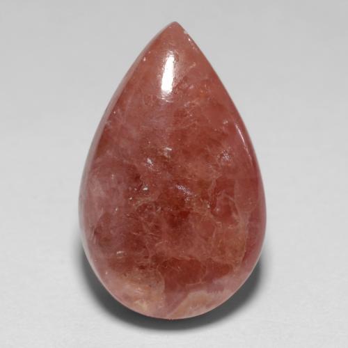 8,69 ctw natürlicher mehrfarbiger Rhodochrosit, Birnenform, Lichtdurchlässig